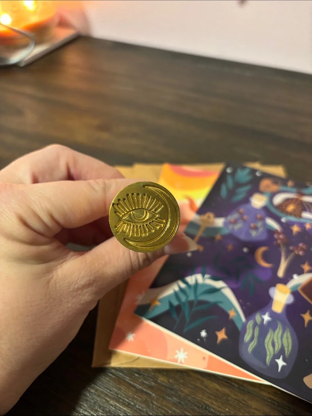 Wax Seal Stamp Set with Gold Eye Emblem - Goddess Provisions